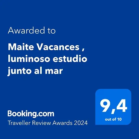 Maite , Luminoso Estudio Junto Al Mar Lägenhet